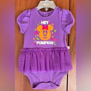 Disney Baby - Minnie Mouse Halloween pumpkin bodysuit SZ 12-18m (NWT)